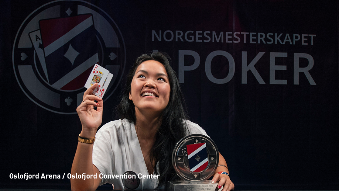 Ladies vinner, Norgesmesterskapet i poker 2019, 27. august-2. september 2019, Foto: Norgesmesterskapet i poker