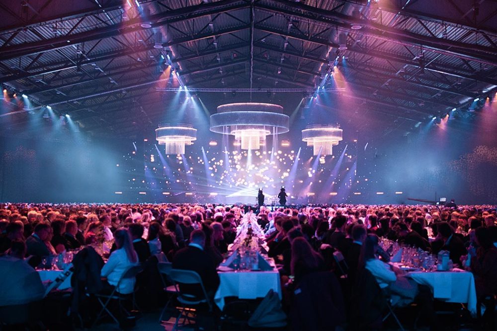 Large banquet for 5000 people at Oslofjord Arena