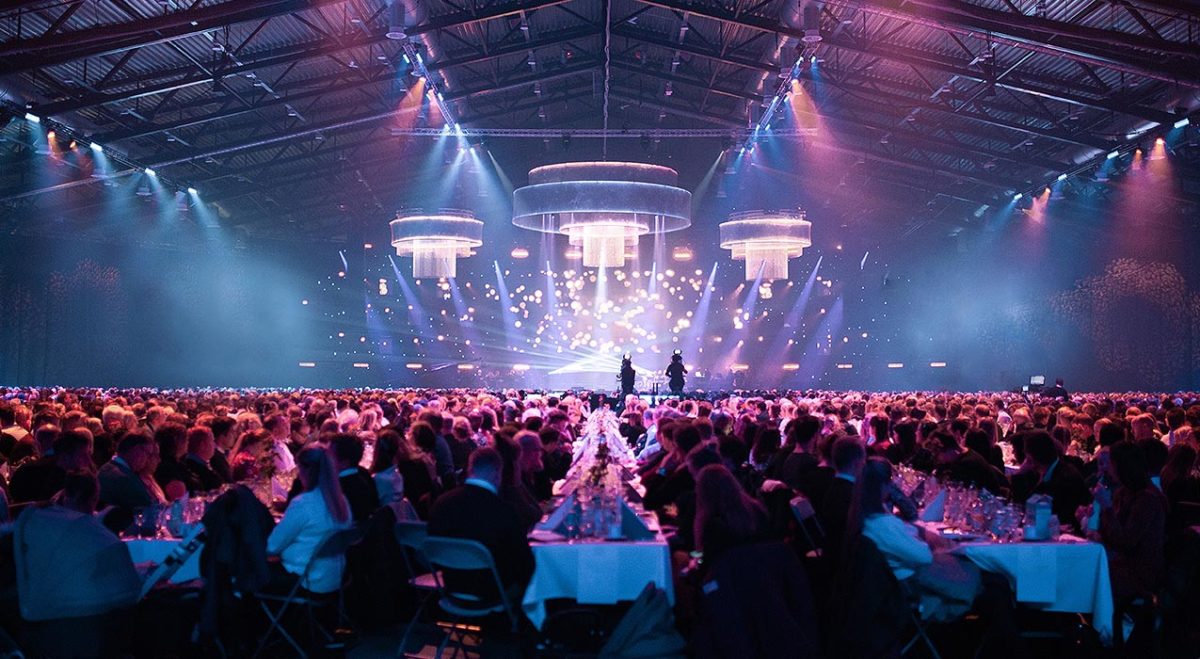 Bankettsal med over 5000 gjester