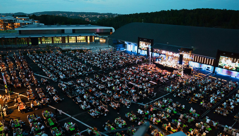 Festplass for store event utendørs