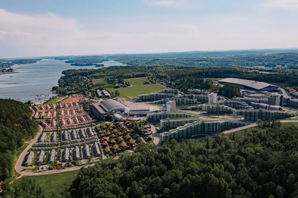 Oslofjord Convention Center i Vestfold. Stedet kan ha 9000 overnattende gjester.