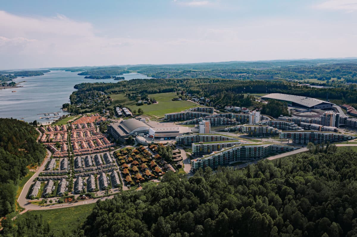 Oslofjord Convention Center i Vestfold. Stedet kan ha 9000 overnattende gjester.