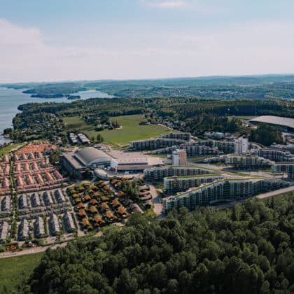 Oslofjord Convention Center i Vestfold. Stedet kan ha 9000 overnattende gjester.